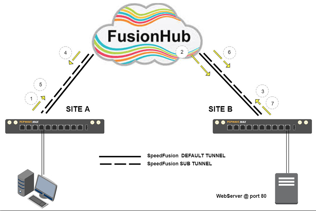 FusionHub Sub-Tunnel Routing - Tips and Tricks - Peplink Community