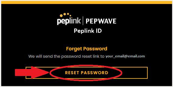 Peplink ID Password Reset 3