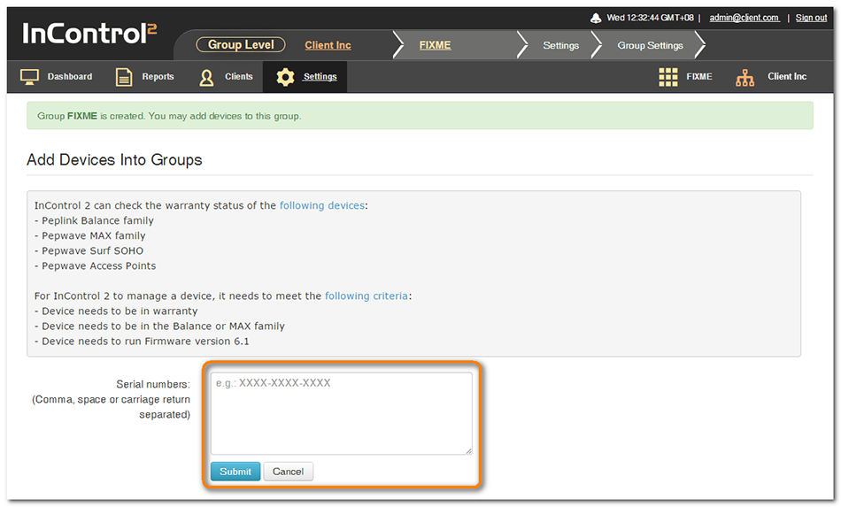 Share Incontrol Access Granting InControl Access to External Users - Tips and Tricks - Peplink ...